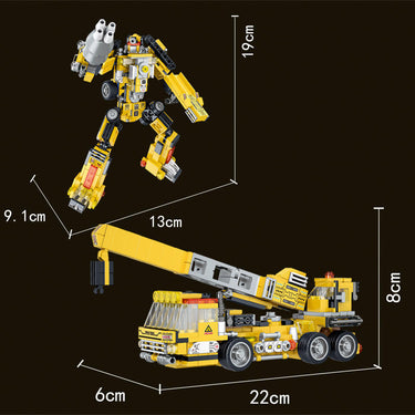 8 IN 2 DIY ENGINEERING ROBOT TRUCK BUILDING BLOCKS